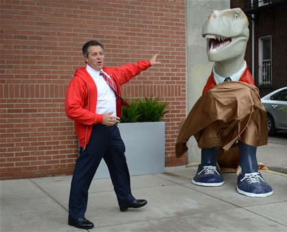 It’s a beautiful day in the new neighborhood as Fred Rogers dinosaur moves to South Side